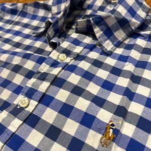 Polo short sleeved button up shirt
